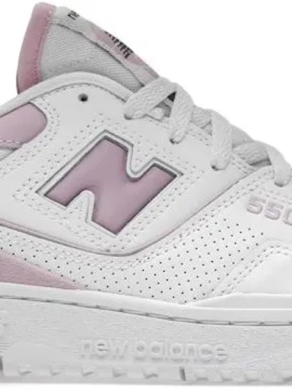 New Balance 550  - White & Light Pink Women’s 9.5